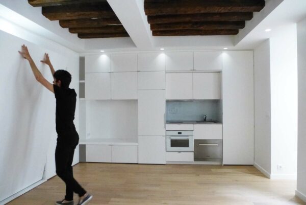 Appartement Modulaire - Espace Ouvert avec Cuisine