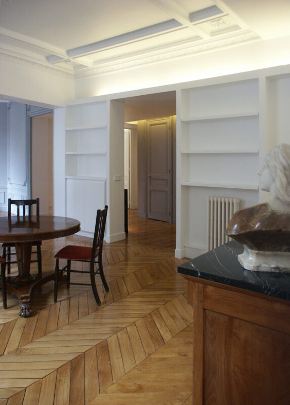 Appartement Haussmannien - Salle à Manger et Plafond à Caisson