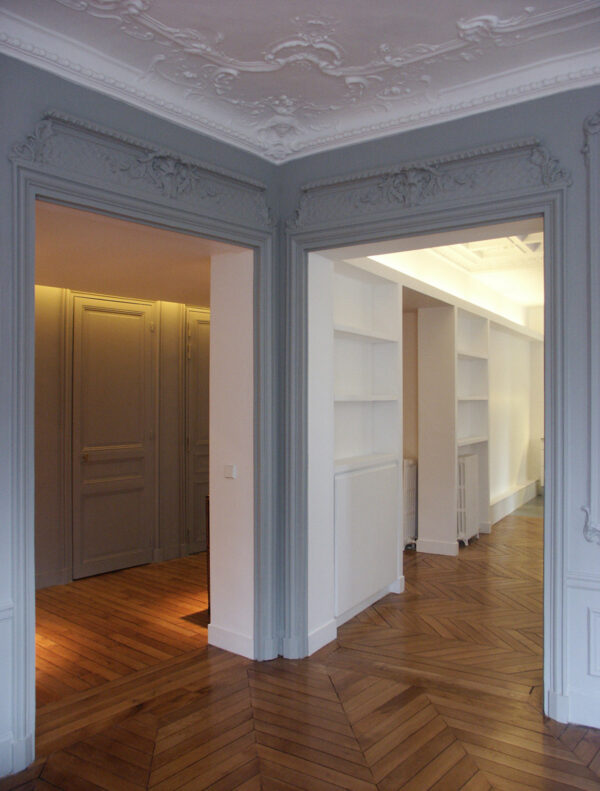 Appartement Haussmannien - Couloir Parquet bois