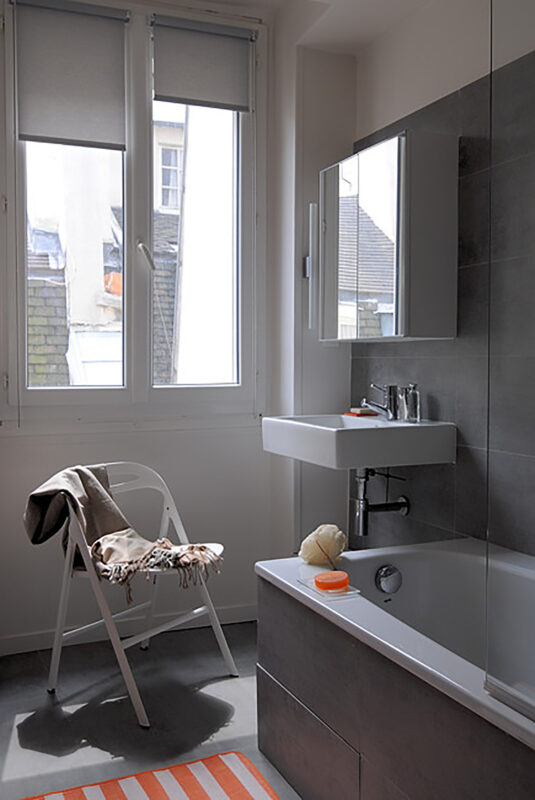 Appartement Paris - Salle de Bain avec Baignoire - Réaménagement Contemporain