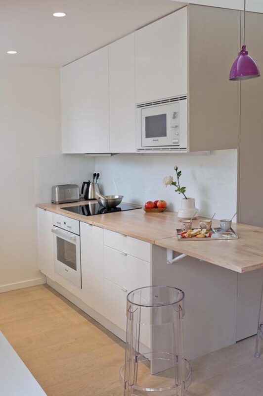 Appartement Paris - Plan de Cuisine en Bois