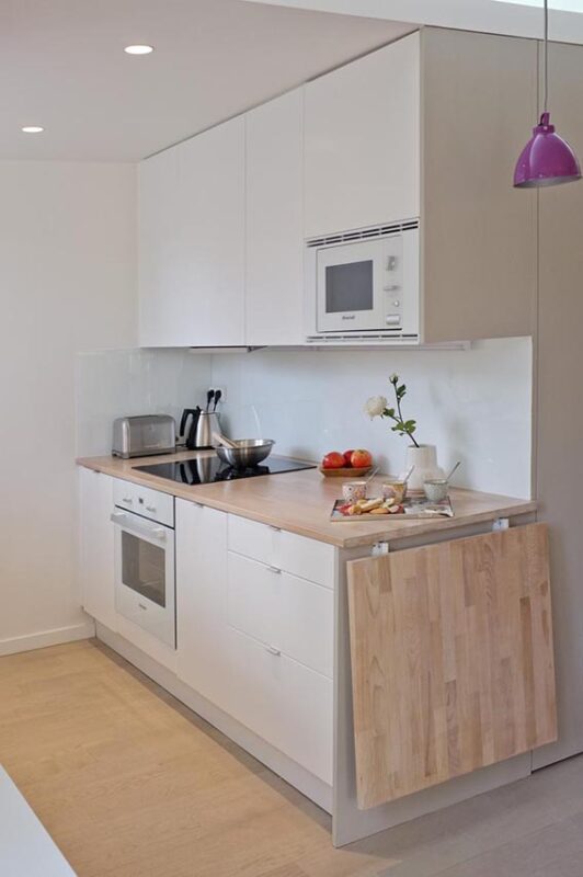 Appartement Paris - Plan de Cuisine en Bois