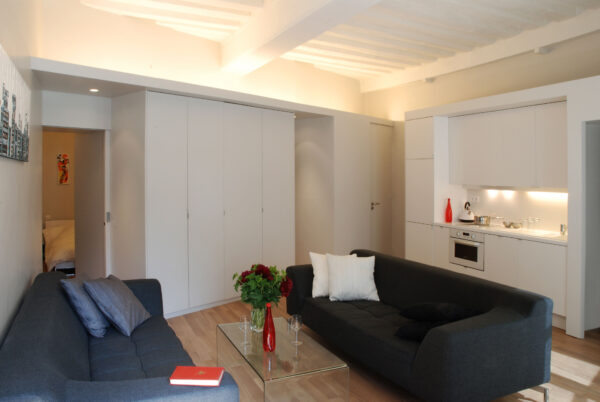 Appartement Paris - Canapés, Cuisine et Meuble Structurant