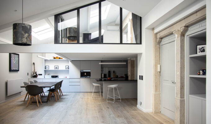 Loft Lyon – Chambre Mezzanine Verrière