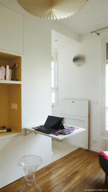 Appartement Japonais – Meuble Structurant Bureau Pliant