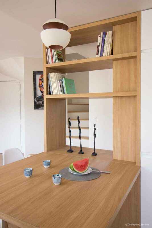 Triplex Parisien – Table sur mesure en Chêne