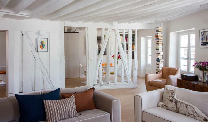 Appartement en structure bois – Salon/Séjour avec Cloison Ouverte