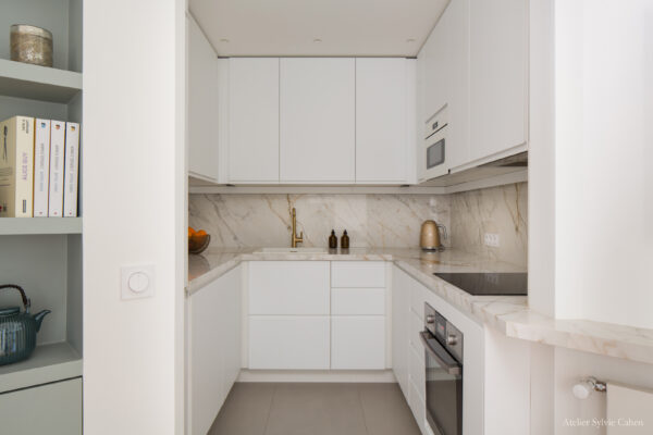 Appartement contemporain - Cuisine Chambre Parentale - Projet Catullles Mendes