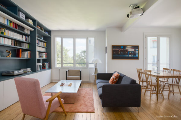 Appartement contemporain - Salon Chambre Parentale - Projet Catullles Mendes