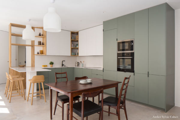 Salle à manger Cuisine - Projet Cour des 3 Frères - Paris - aménagement intérieur contemporain