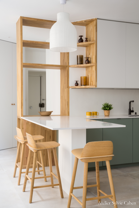 Cuisine - Projet Cour des 3 Frères - Paris - aménagement intérieur contemporain