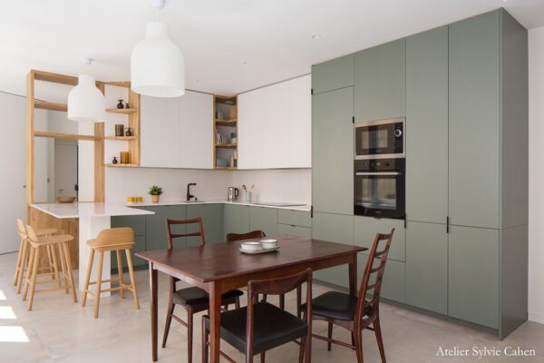 Salle à manger Cuisine - Projet Cour des 3 Frères - Paris - aménagement intérieur contemporain